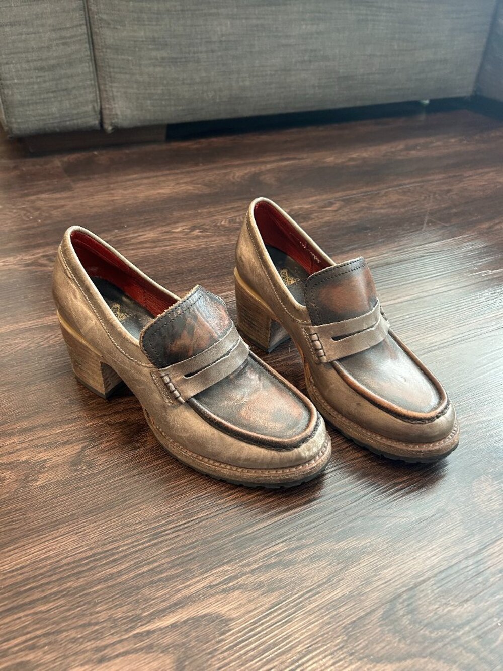 Freebird Bristol | Heeled Leather Loafers